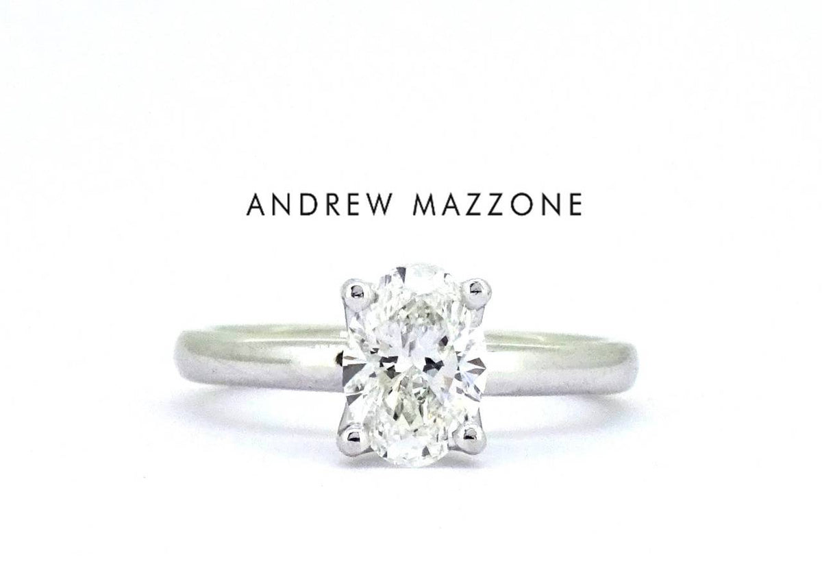 Andrew Mazzone oval engagement ring