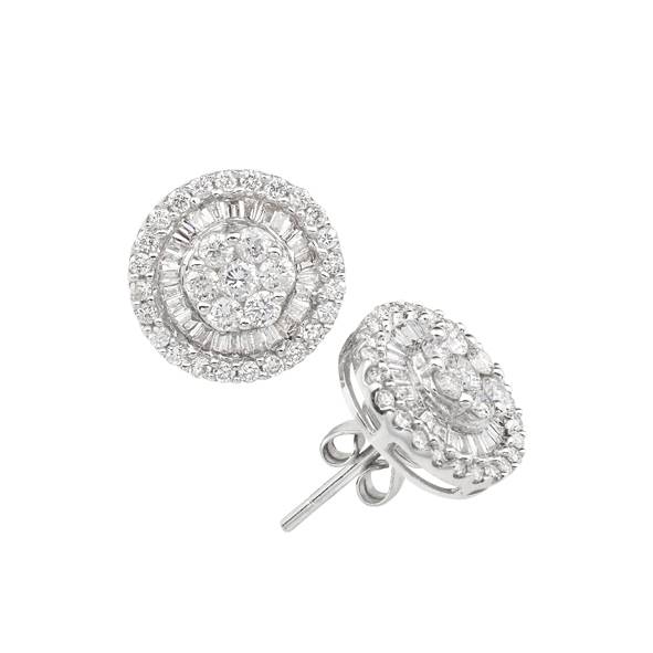 Intricate Diamond stud earrings