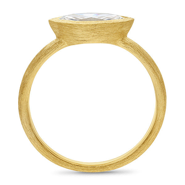 1.00ct Marquise Cut East-West Lab-Grown Diamond Engagement Ring