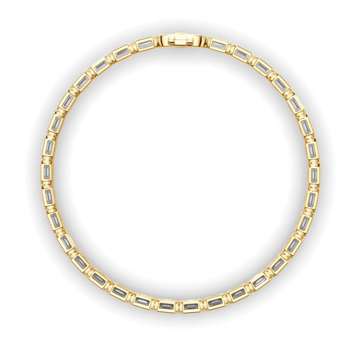 Emerald Cut Laboratory Grown Diamond Tennis Bracelet