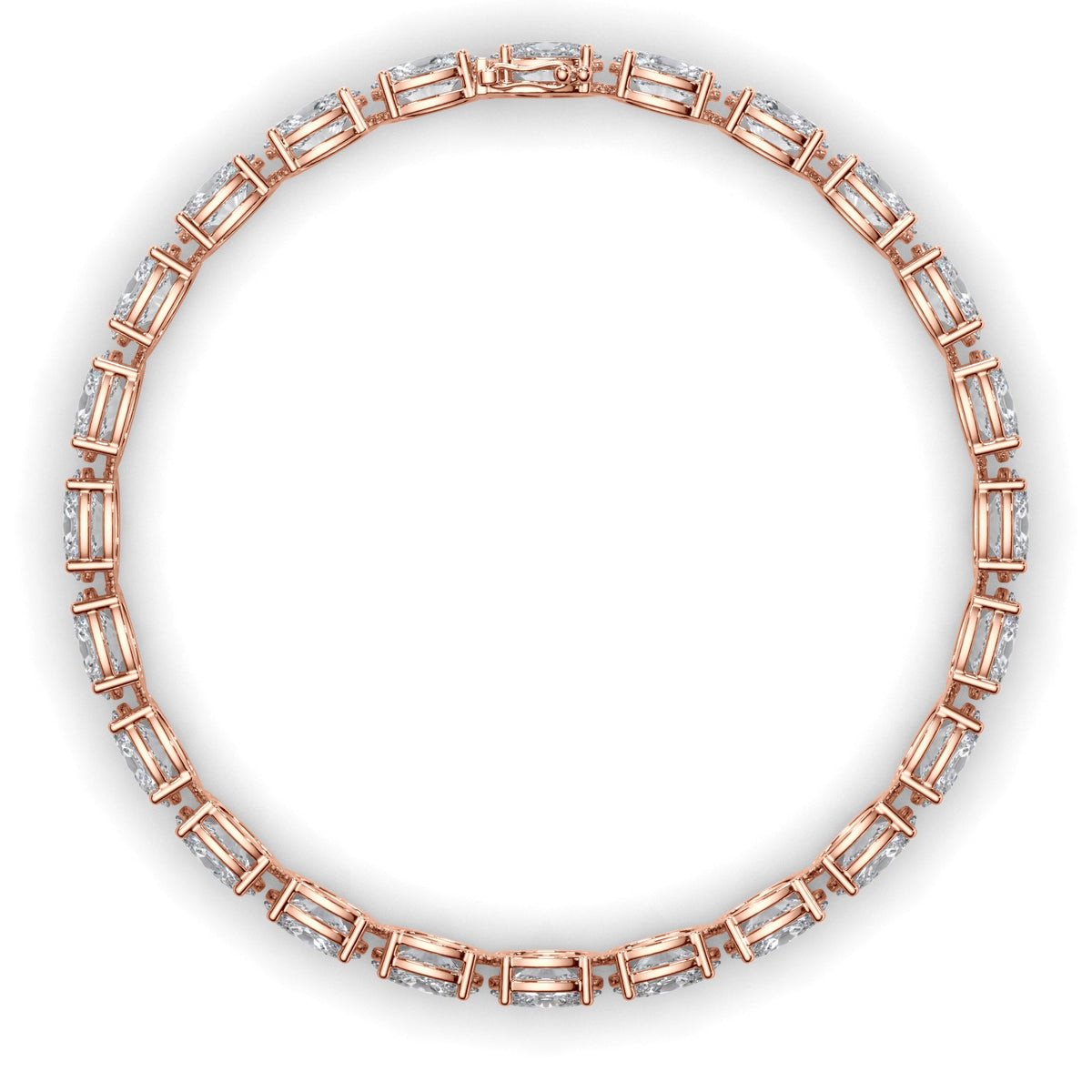 Oval Cut Laboratory Grown Diamond Tennis Bracelet