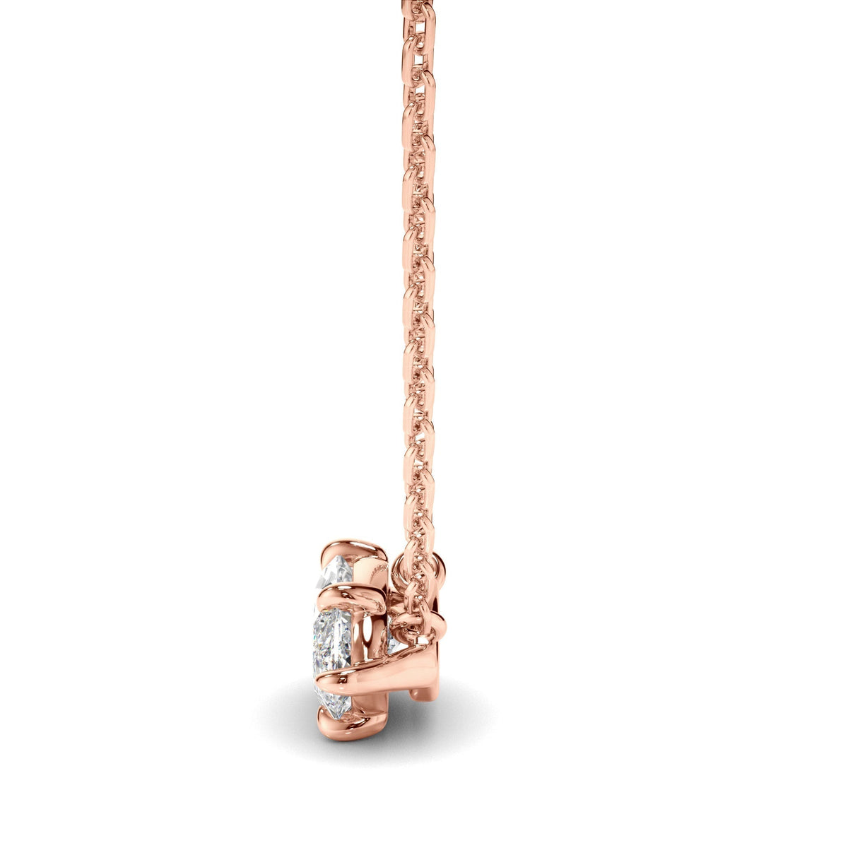 East West Marquise Cut Diamond Necklet