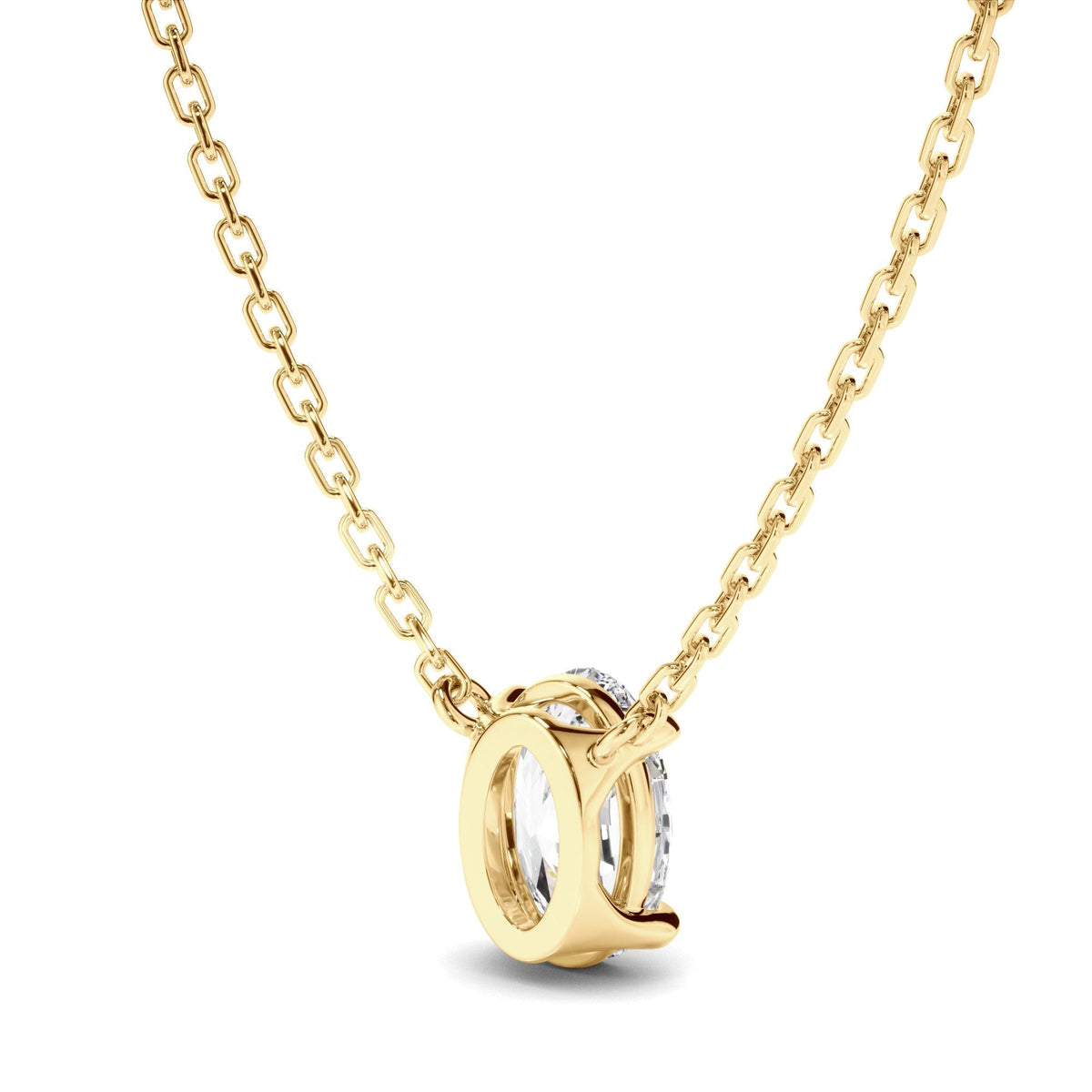 Oval Cut Diamond Necklet