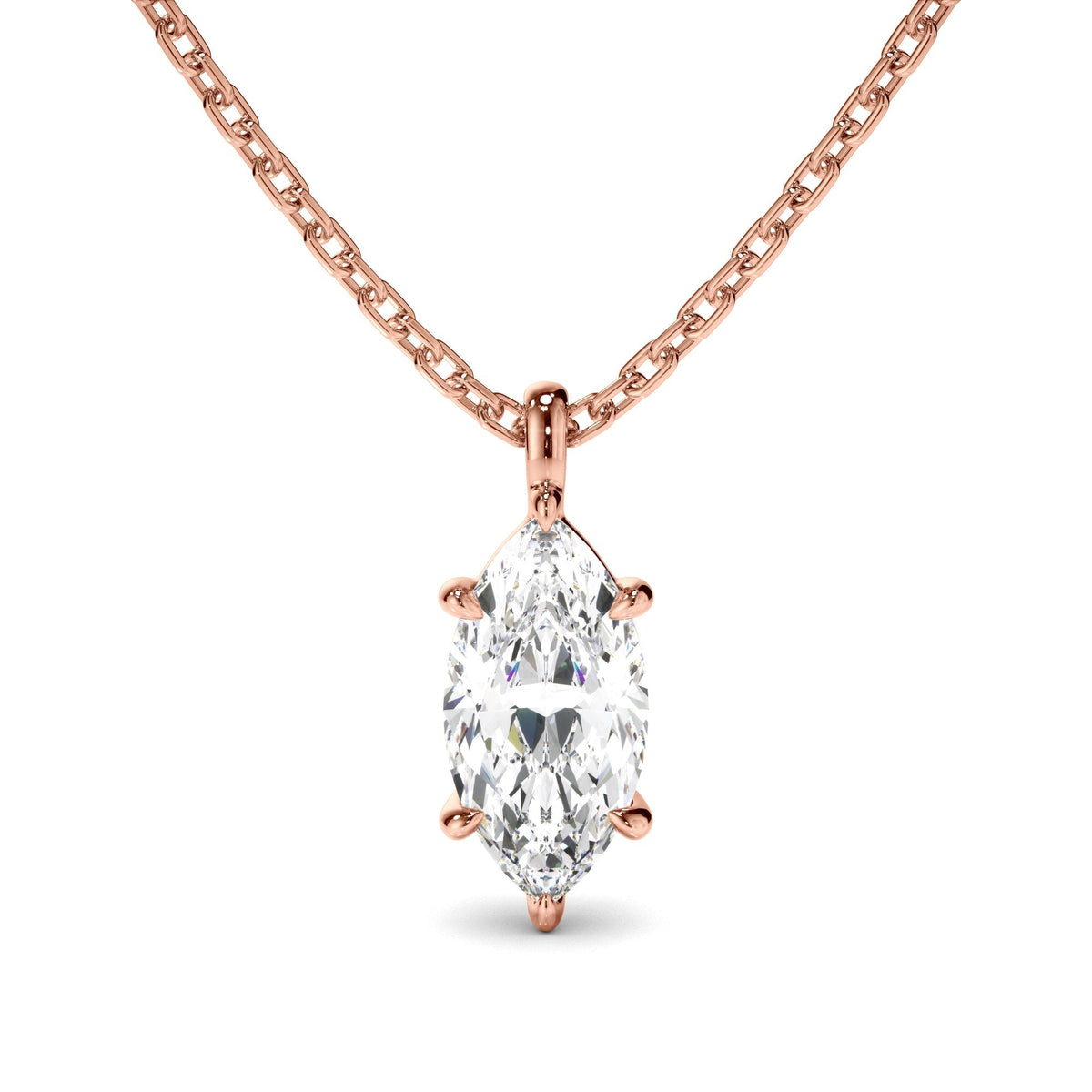 Marquise Cut Diamond Pendant