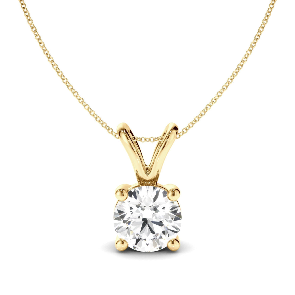 Round Brilliant Cut Diamond Pendant