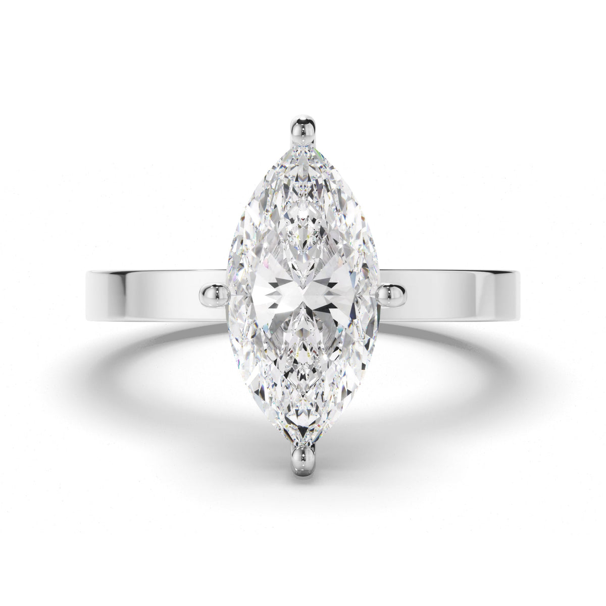 Marquise Cut Diamond Solitaire Engagement Ring