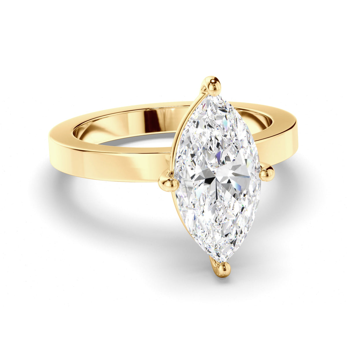 Marquise Cut Diamond Solitaire Engagement Ring