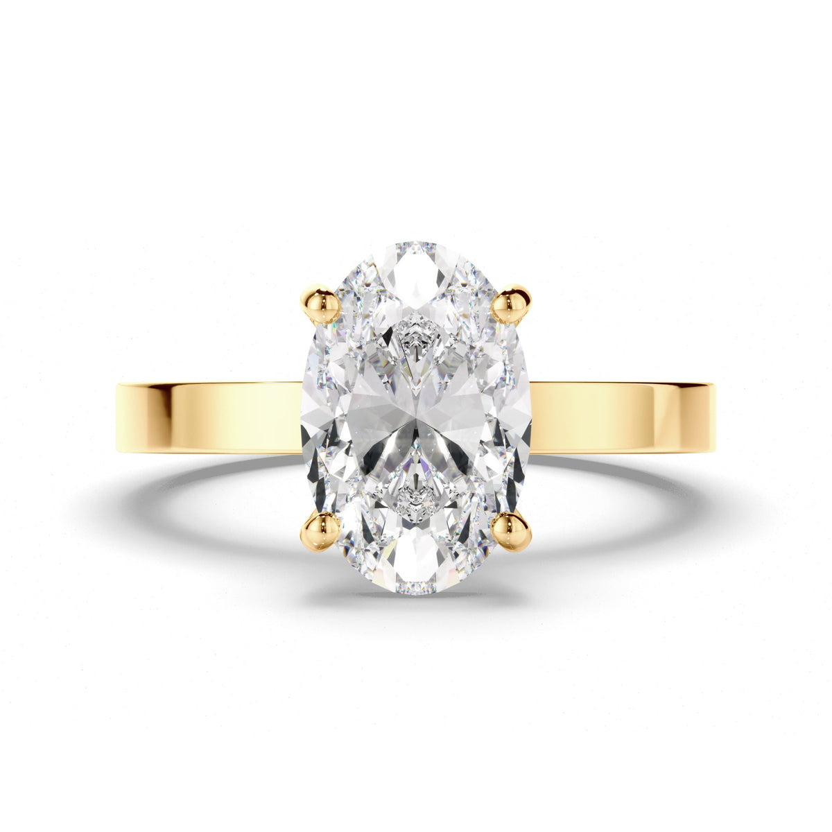 Oval Cut Diamond Solitaire Engagement Ring