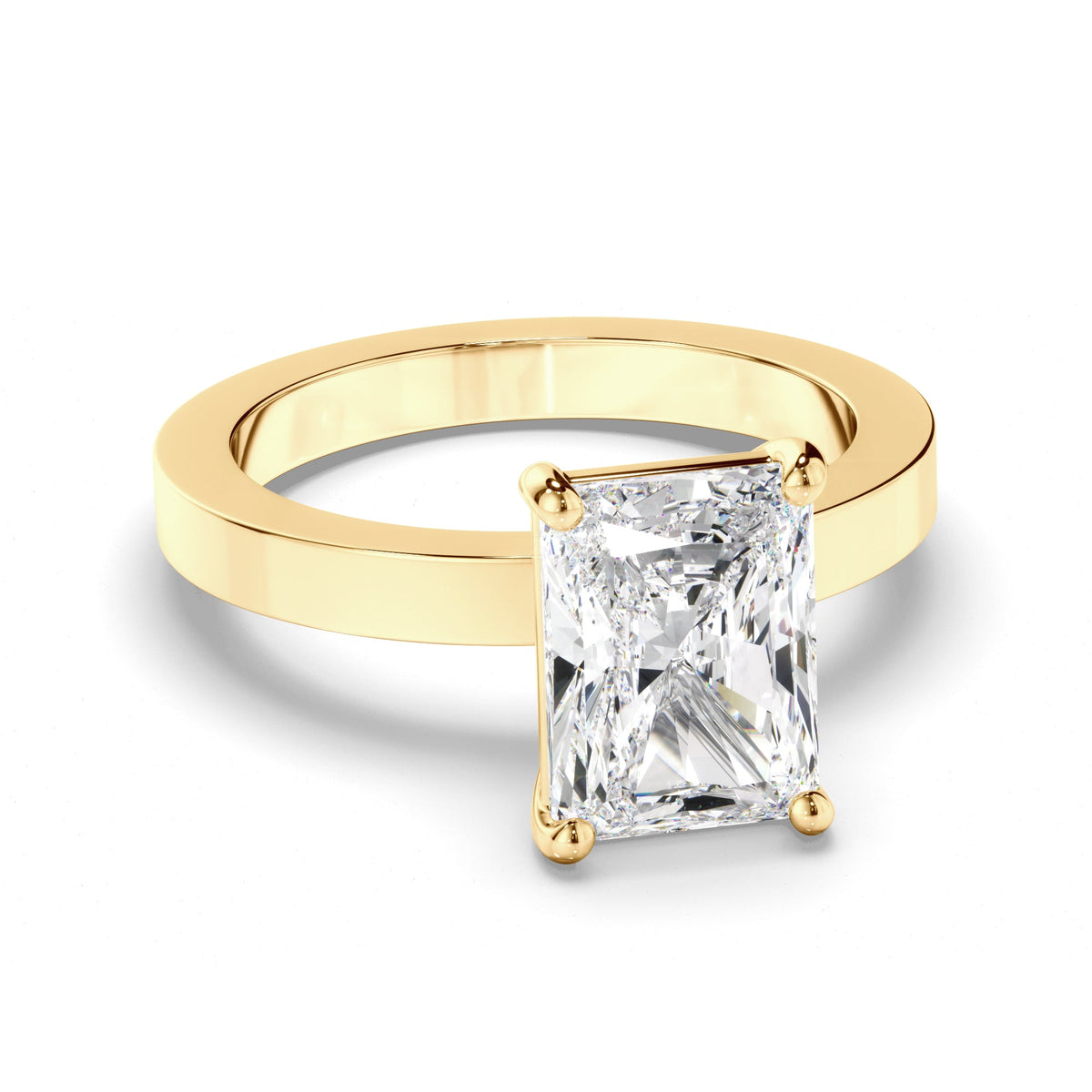 Radiant Cut Diamond Solitaire Engagement Ring