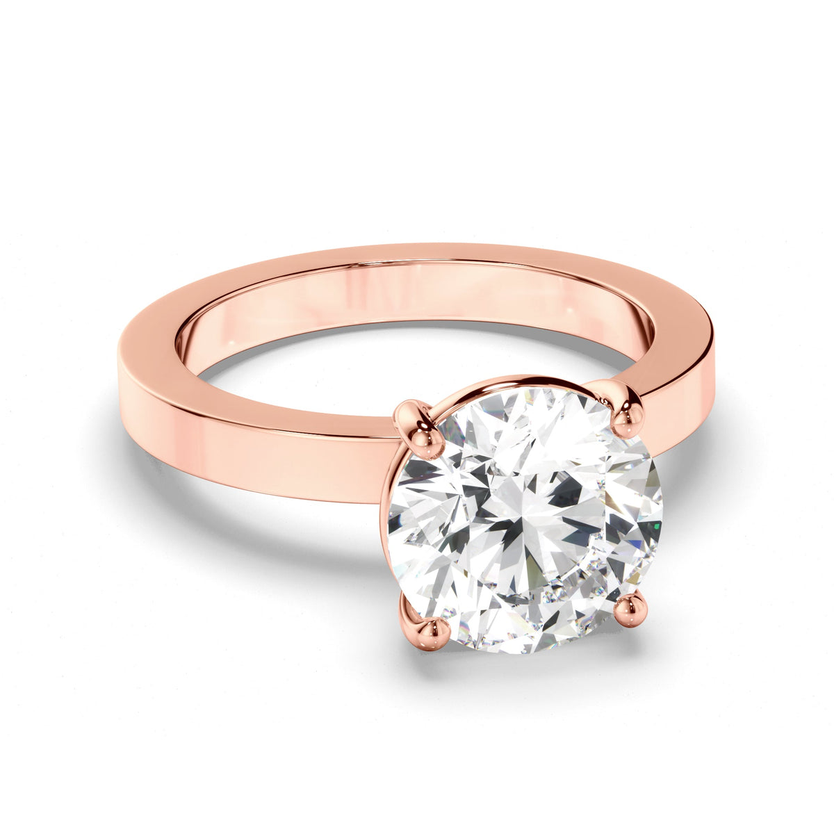 Round Brilliant Cut Diamond Solitaire Engagement Ring