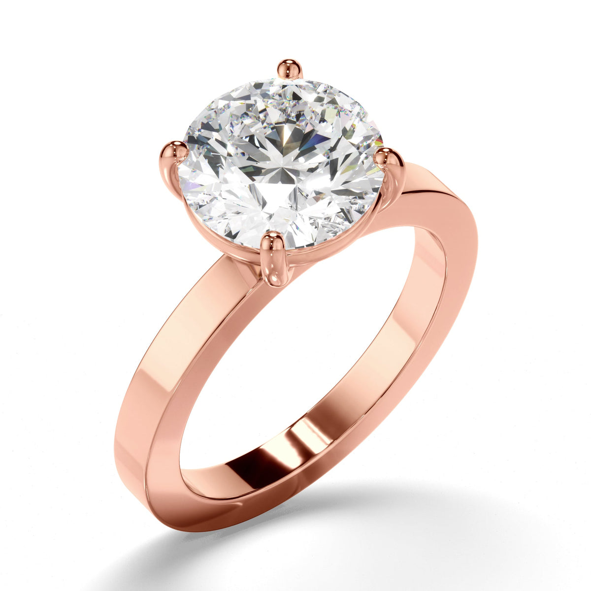 Round Brilliant Cut Diamond Solitaire Engagement Ring