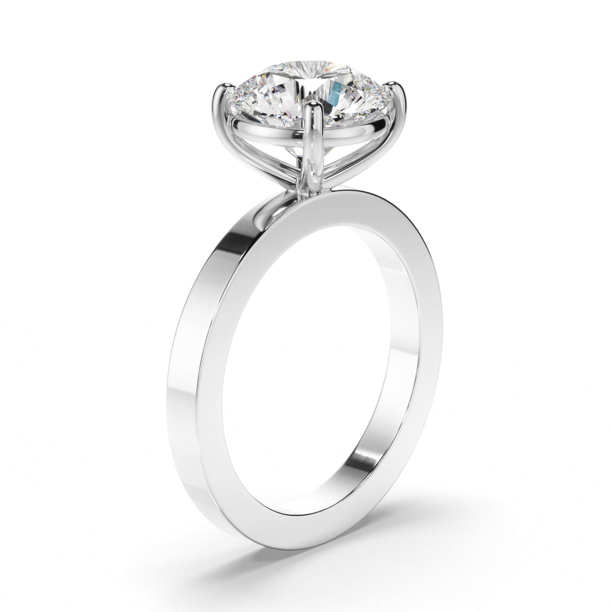 Round Brilliant Cut Diamond Solitaire Engagement Ring