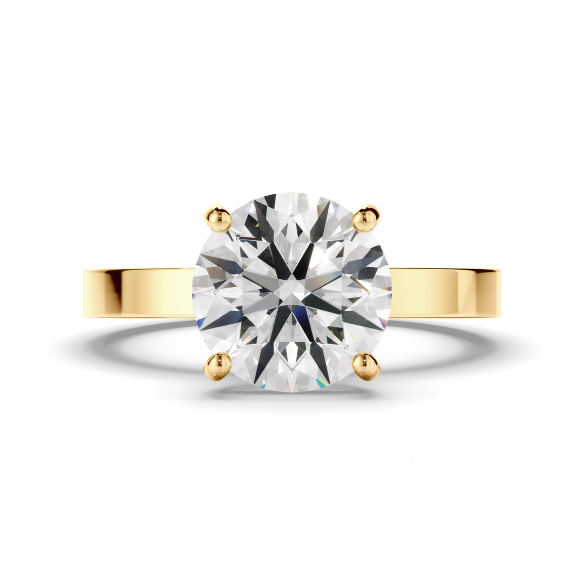 Round Brilliant Cut Diamond Solitaire Engagement Ring