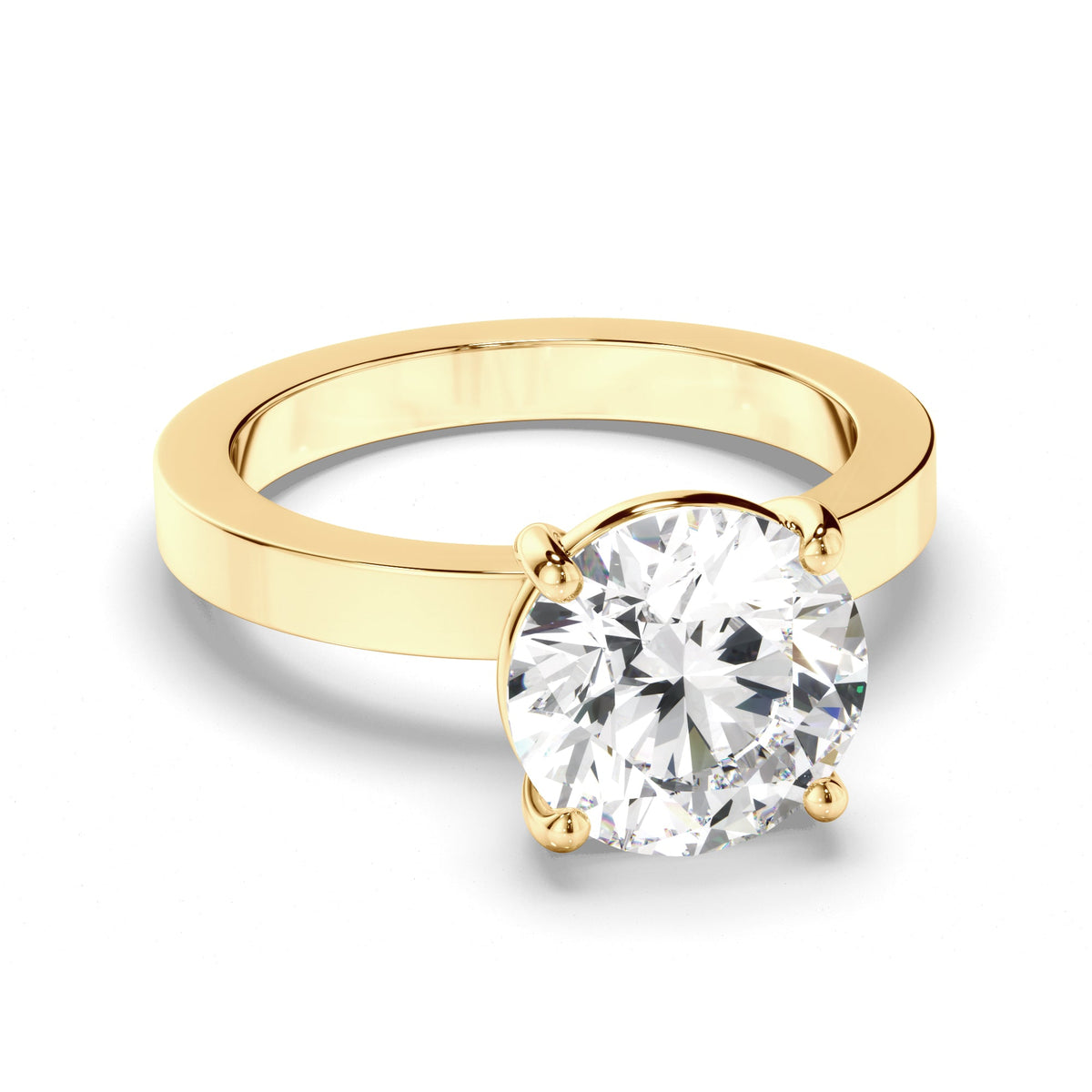 Round Brilliant Cut Diamond Solitaire Engagement Ring