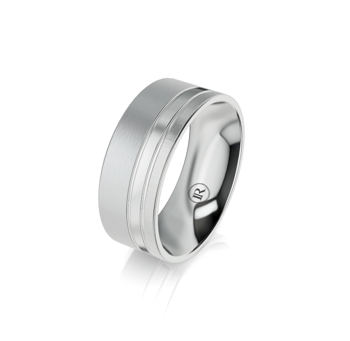 9ct White Gold Wedding Ring