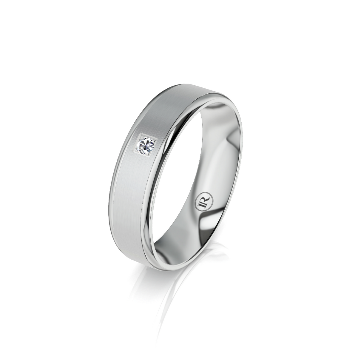 9ct White Gold Diamond Set Wedding Ring