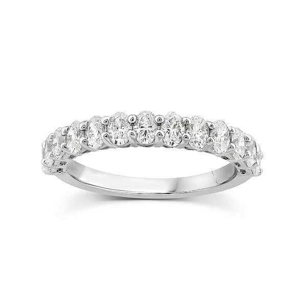 Oval diamond celebration band Andrew Mazzone