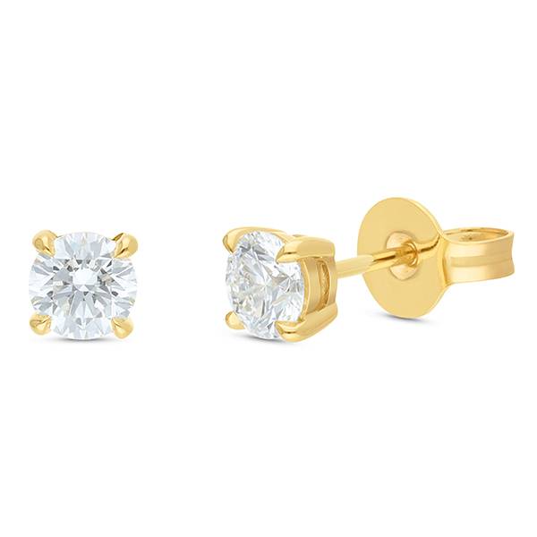 Lab grown diamond stud earrings
