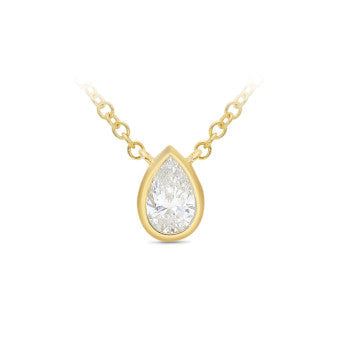 9ct Yellow Gold Lab Grown Diamond Necklace