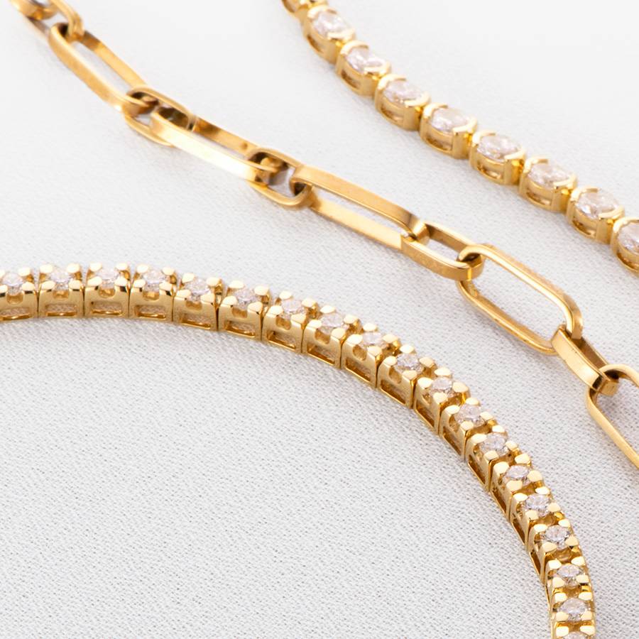 Andrew Mazzone Design Jewellers diamond and gold bracelets