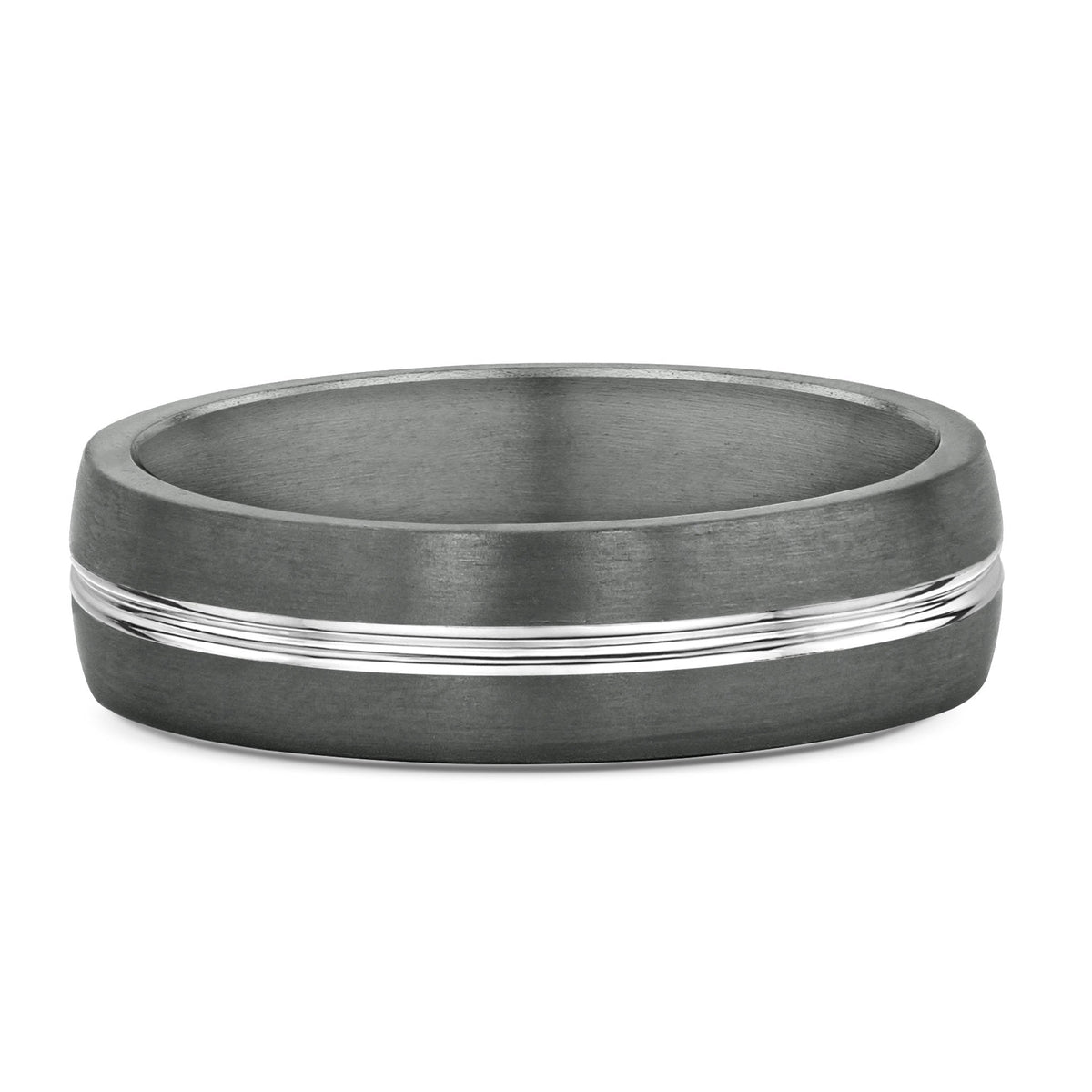 Tantalum and White Gold Wedding Ring