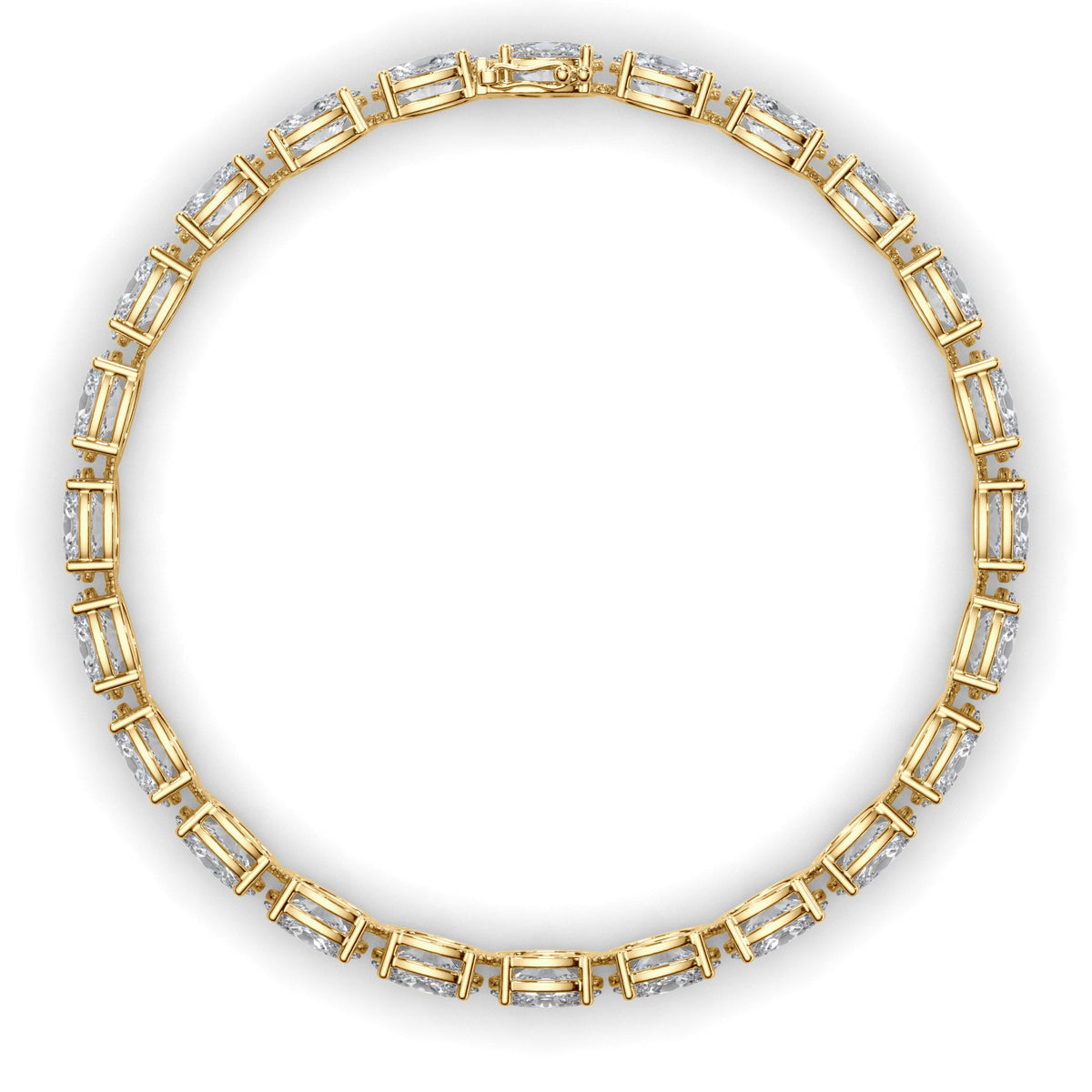 Oval Cut Laboratory Grown Diamond Tennis Bracelet