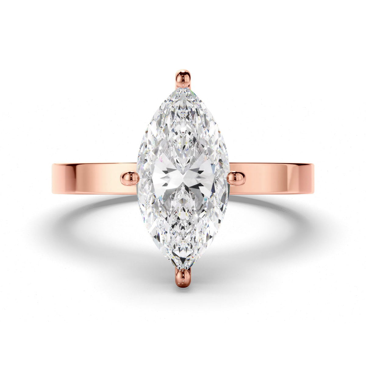 Marquise Cut Diamond Solitaire Engagement Ring