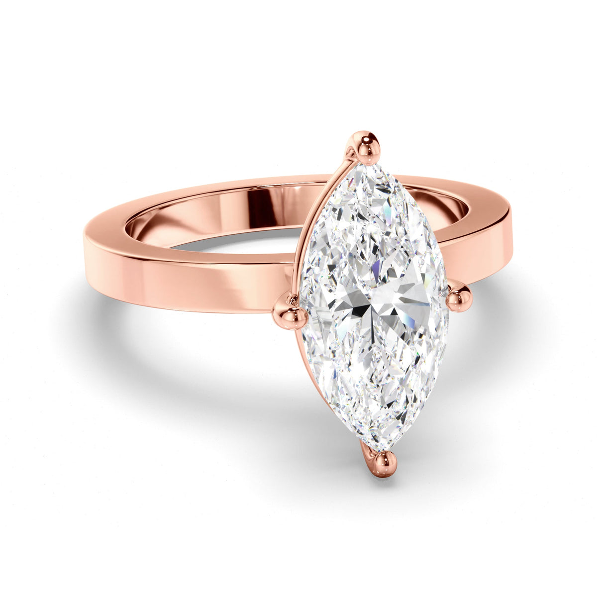 Marquise Cut Diamond Solitaire Engagement Ring