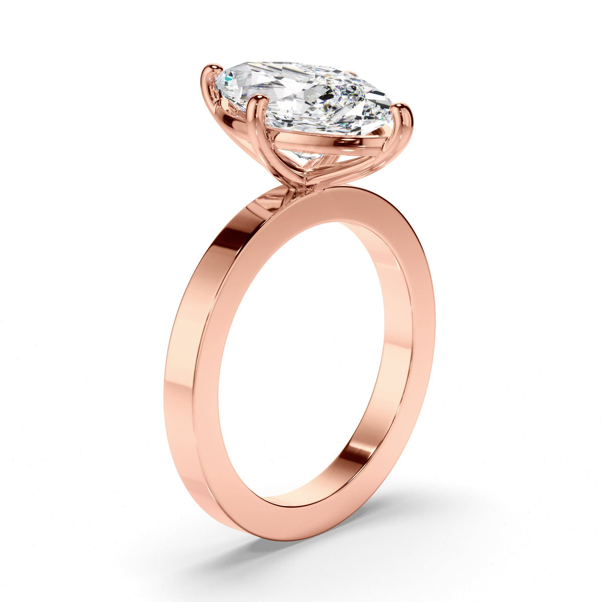 Marquise Cut Diamond Solitaire Engagement Ring