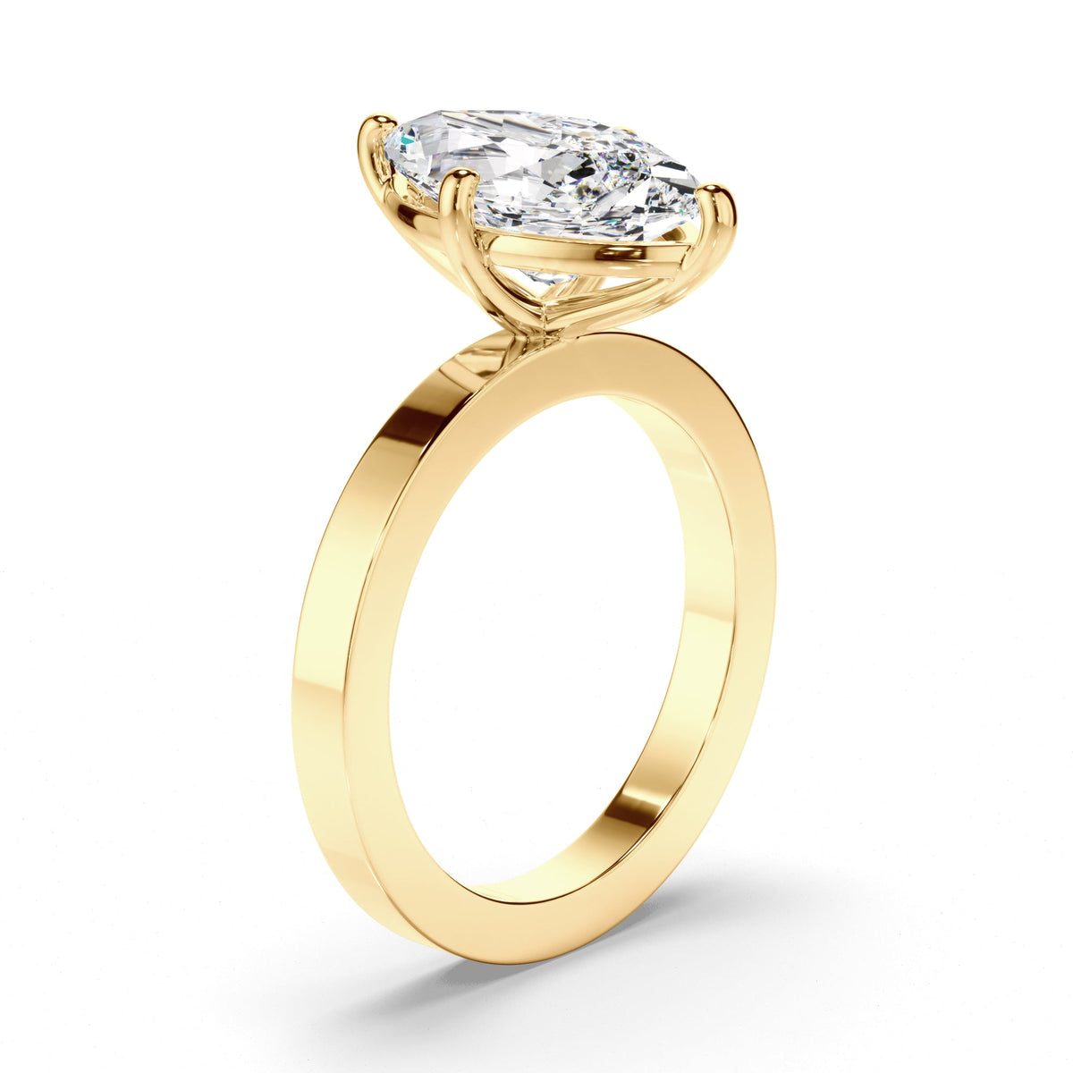 Marquise Cut Diamond Solitaire Engagement Ring