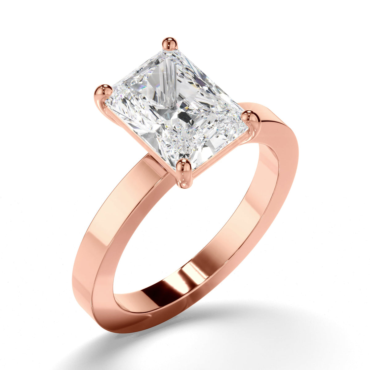 Radiant Cut Diamond Solitaire Engagement Ring