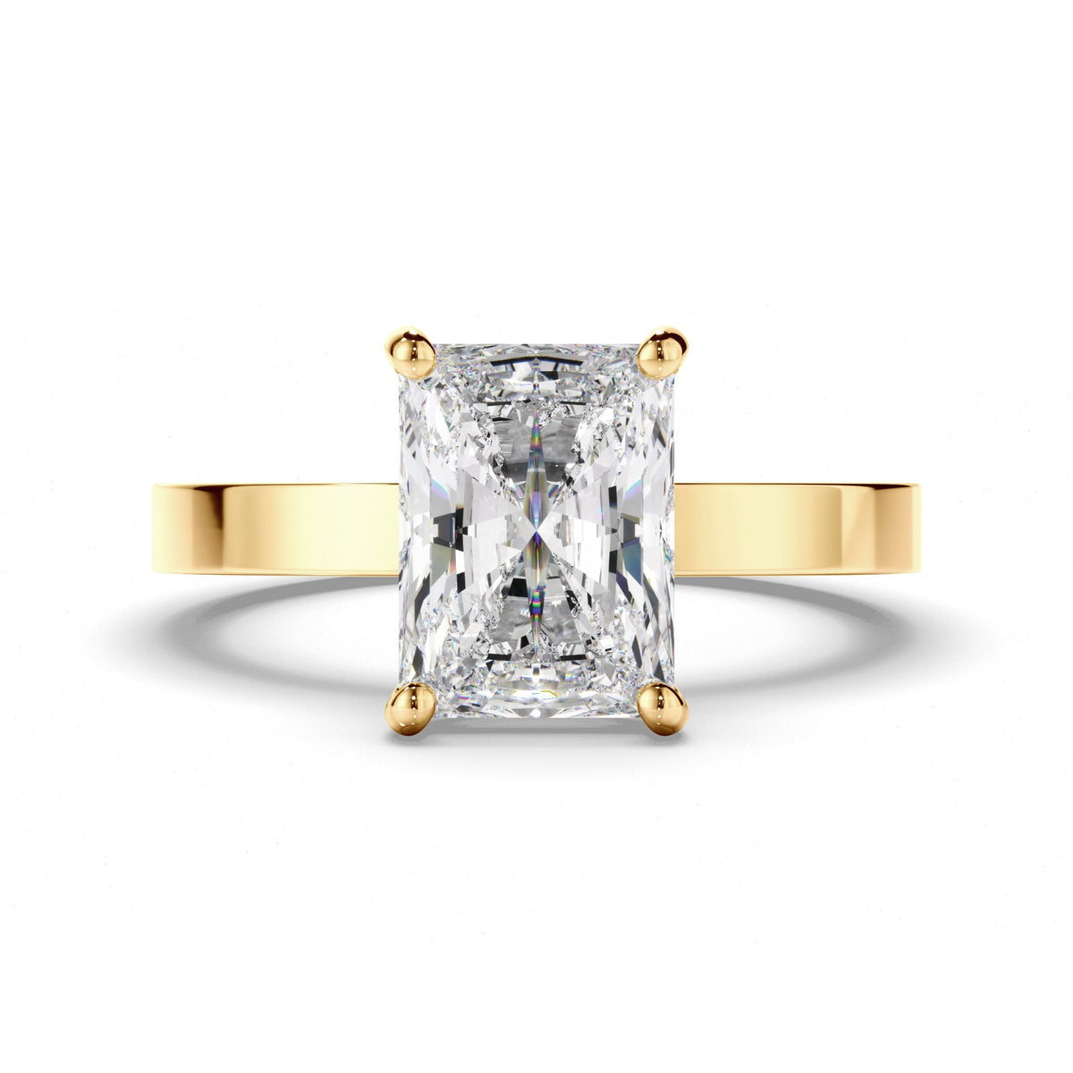 Radiant Cut Diamond Solitaire Engagement Ring