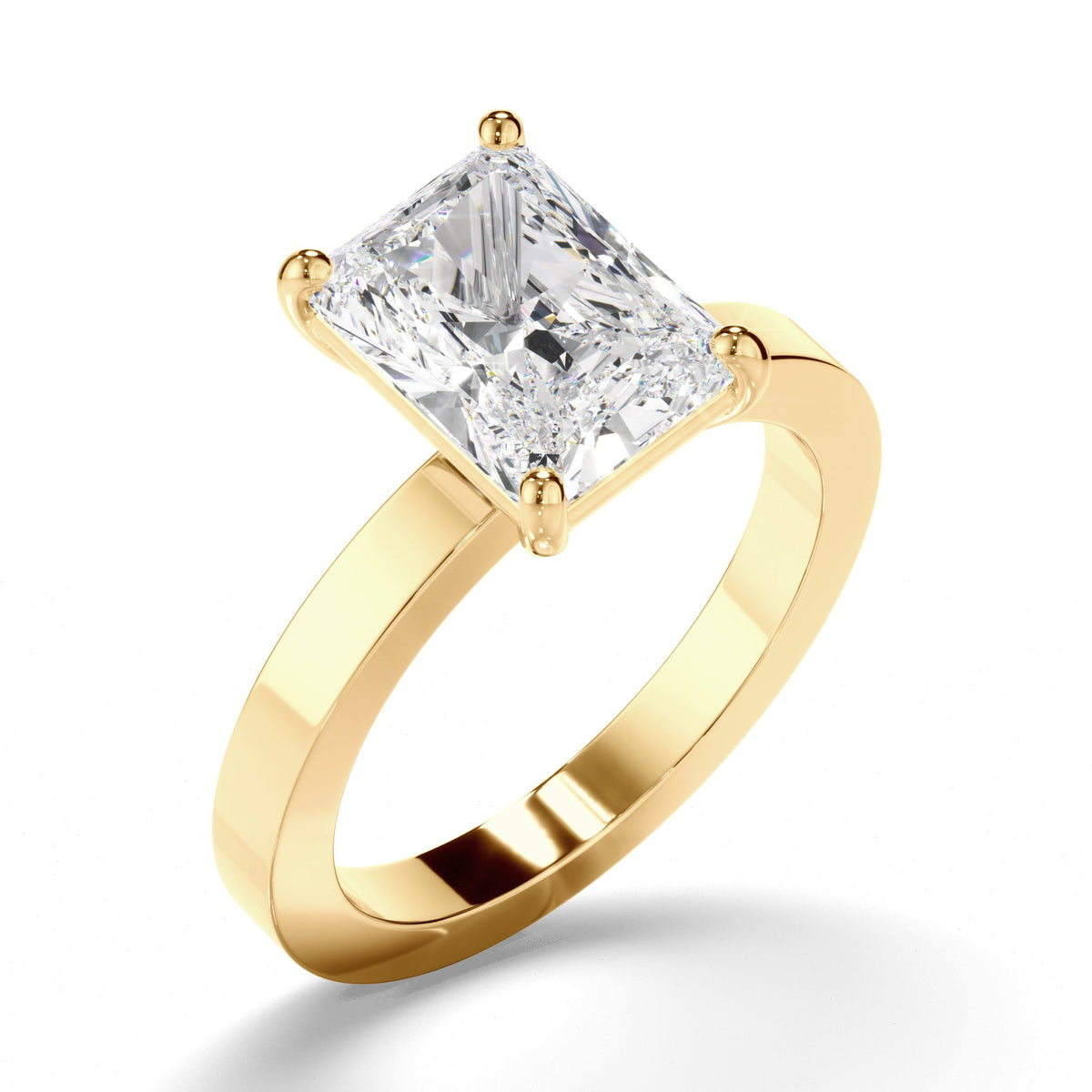 Radiant Cut Diamond Solitaire Engagement Ring