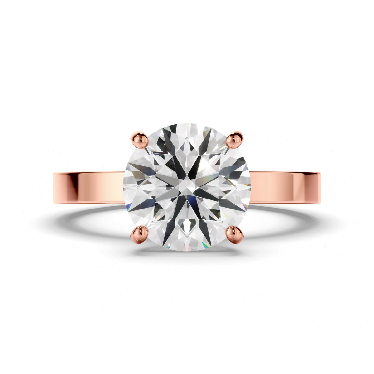 Round Brilliant Cut Diamond Solitaire Engagement Ring