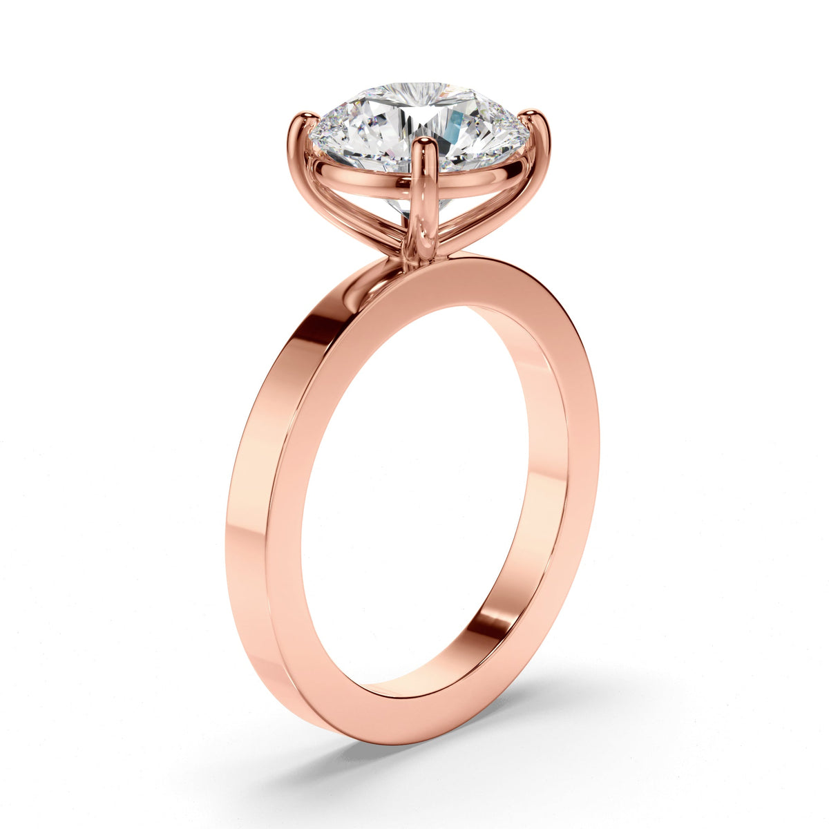 Round Brilliant Cut Diamond Solitaire Engagement Ring