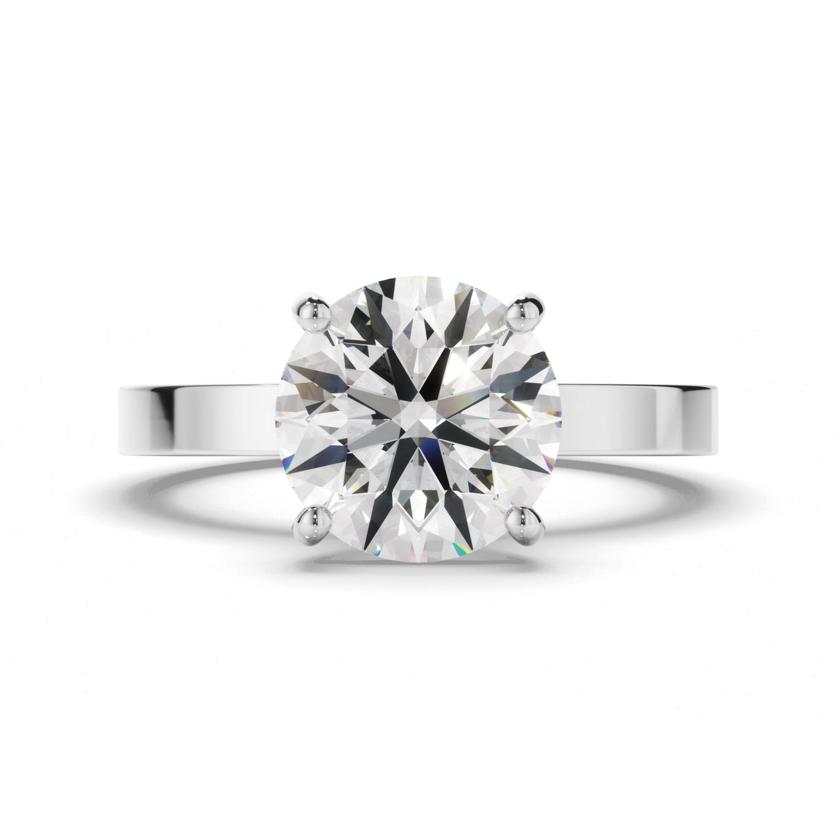 Round Brilliant Cut Diamond Solitaire Engagement Ring