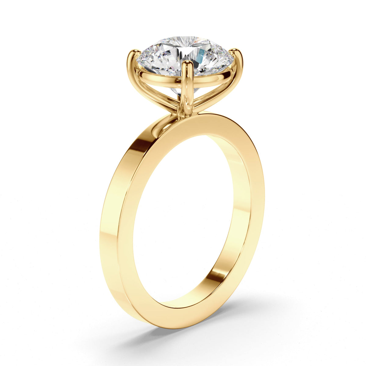 Round Brilliant Cut Diamond Solitaire Engagement Ring