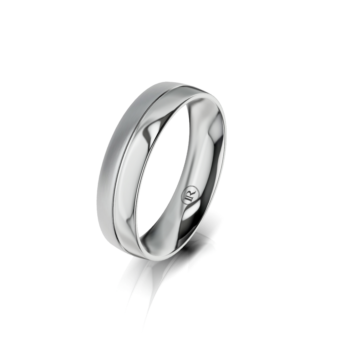 9ct White Gold Wedding Ring