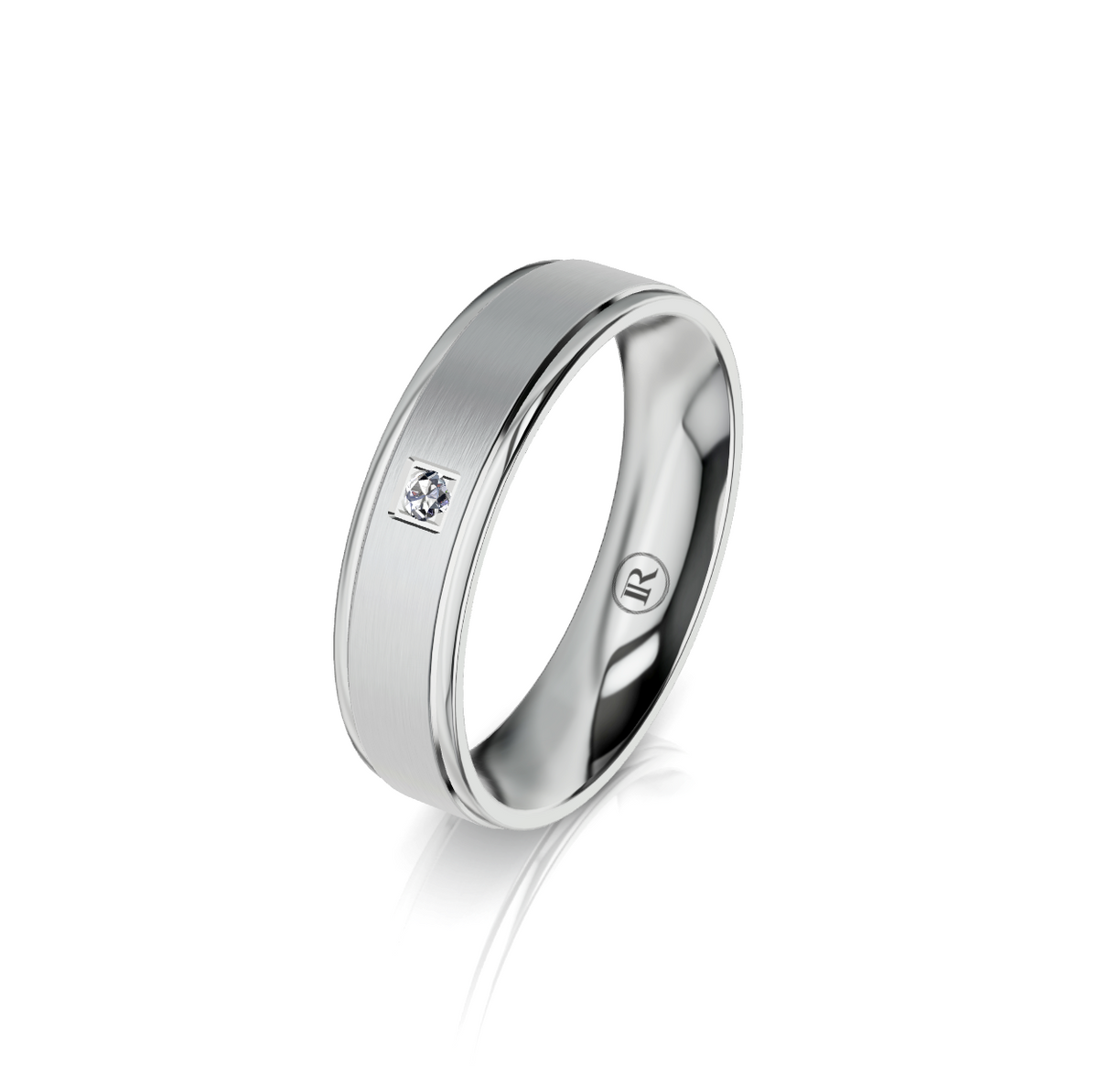 9ct White Gold Diamond Set Wedding Ring