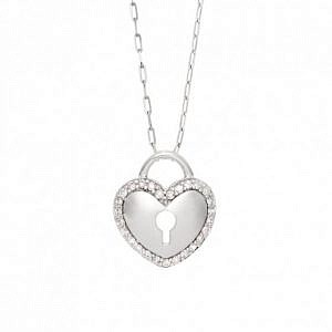 Diamond heart pendant