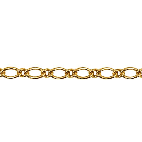 Oval 1 on 1 figaro chain