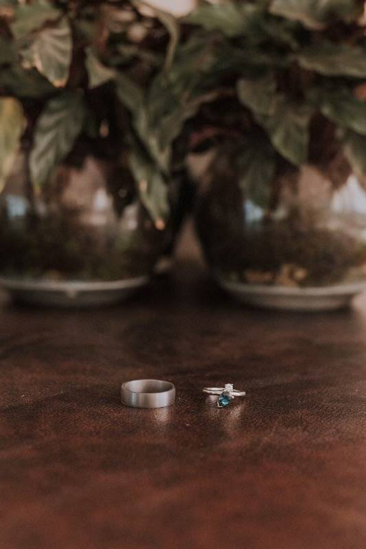 Sapphire & Diamond Wedding Ring