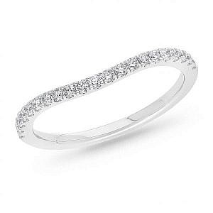 Andrew Mazzone diamond curve wedding ring