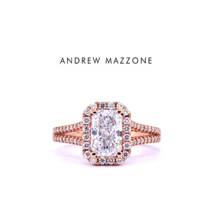 Andrew Mazzone radiant diamond engagement ring