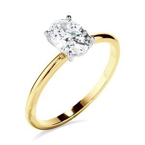Andrew Mazzone solitaire pear diamond ring