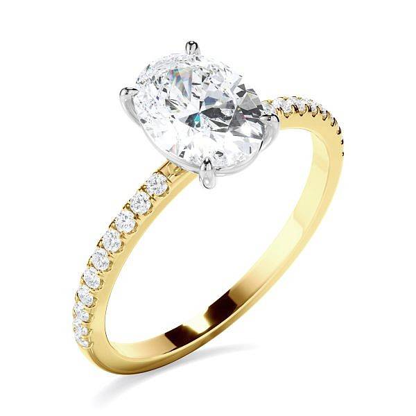 Andrew Mazzone oval solitaire diamond ring