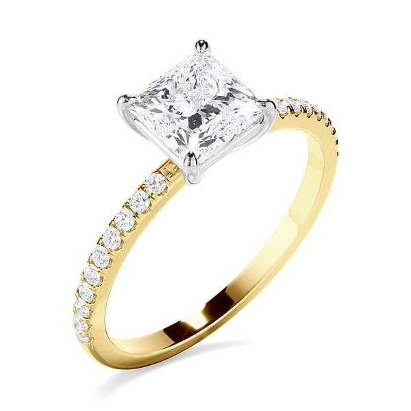 Andrew Mazzone princess diamond solitaire ring