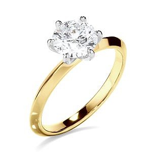 Andrew Mazzone round diamond solitaire ring
